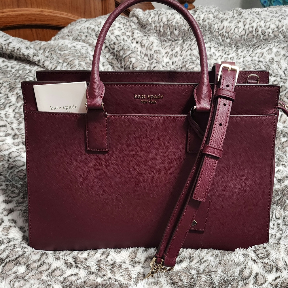 Authentic Kate Spade CHERRYWOOD Satchel w/ Crossbody Strap